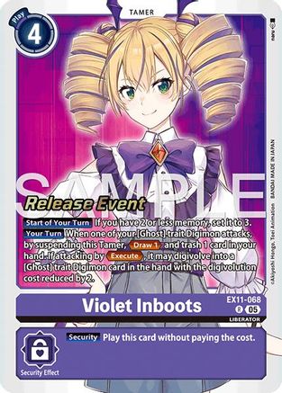 Image of Violet Inboots [EX11-068] [Dawn of Liberator Release Event Cards]