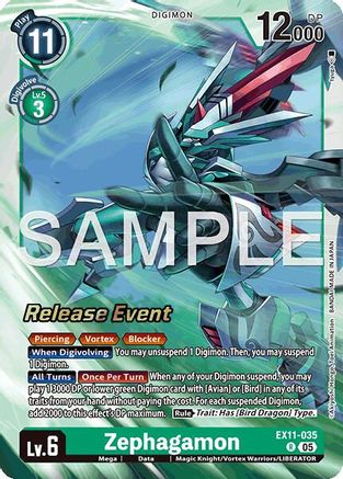 Image of Zephagamon [EX11-035] [Dawn of Liberator Release Event Cards]