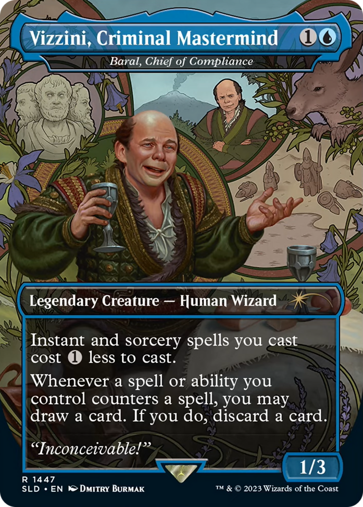 Image of Vizzini, Criminal Mastermind - Baral, Chief of Compliance [Secret Lair Drop Series]