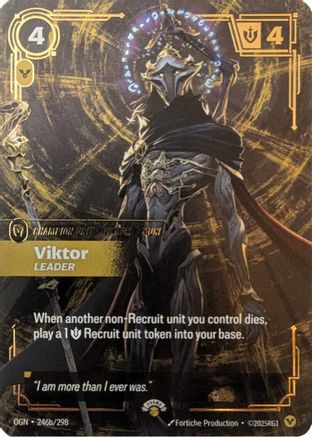 Image of Viktor - Leader (246a/298) - Riftbound Promotional Cards Foil