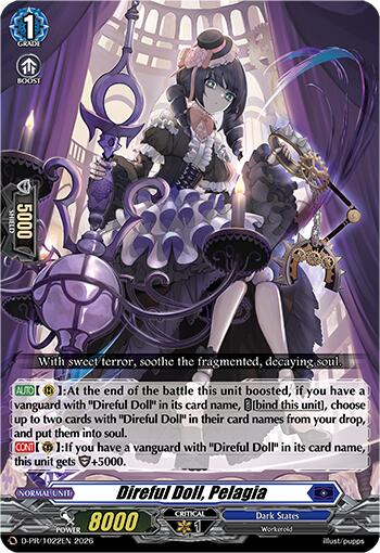 Image of Direful Doll, Pelagia (D-PR/1022EN) [D Promo Cards]