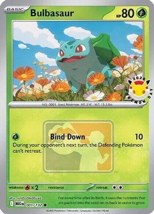 Image of Bulbasaur (Pokemon Day 2026) 001  - Holofoil Miscellaneous Cards & Products - Common