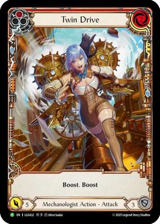 Image of Twin Drive - LGS432 (LGS432) - Flesh and Blood: Promo Cards Rainbow Foil