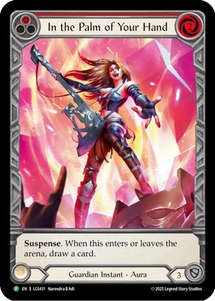 Image of In the Palm of Your Hand - LGS431 (LGS431) - Flesh and Blood: Promo Cards Cold Foil