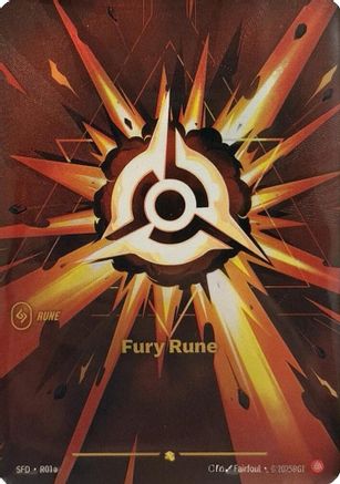 Image of Fury Rune (Alternate Art) (R01a) - Spiritforged Foil
