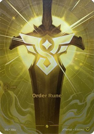 Image of Order Rune (Alternate Art) (R06a) - Spiritforged Foil