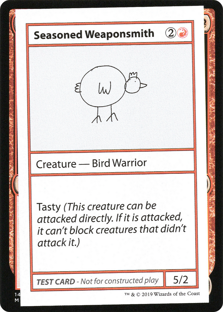 Image of Seasoned Weaponsmith (2021 Edition) [Mystery Booster Playtest Cards]