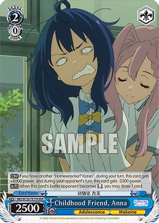 Image of Childhood Friend, Anna (RRR) (MKI/W126-TE17R RRR) - Makeine: Too Many Losing Heroines!