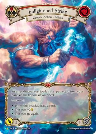 Image of Enlightened Strike (Red) (Extended Art) (ANQ000) (ANQ000) - Compendium of Rathe - Antiquity Pack Cold Foil