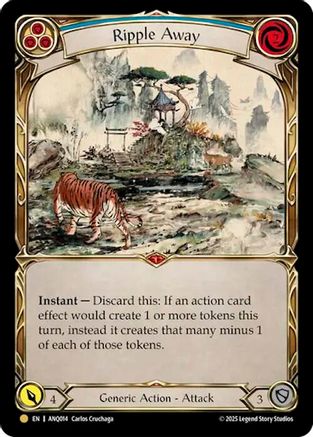 Image of Ripple Away (Blue) (ANQ014) (ANQ014) - Compendium of Rathe - Antiquity Pack Cold Foil