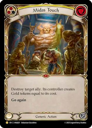 Image of Midas Touch (Yellow) (ANQ021) (ANQ021) - Compendium of Rathe - Antiquity Pack Cold Foil