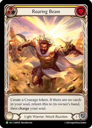 Image of Roaring Beam (GEM129) - GEM Pack 4 Rainbow Foil