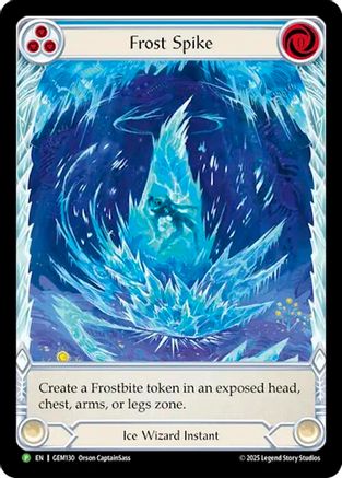 Image of Frost Spike (GEM130) - GEM Pack 4 Rainbow Foil