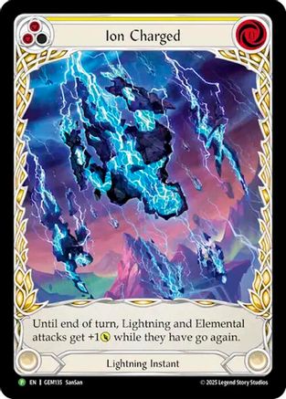 Image of Ion Charged (GEM135) - GEM Pack 4 Rainbow Foil
