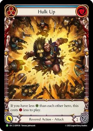 Image of Hulk Up (GEM138) - GEM Pack 4 Rainbow Foil