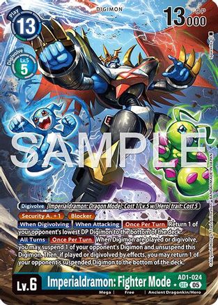 Image of Imperialdramon: Fighter Mode - AD1-024 (Alternate Art) (AD1-024) - Advanced Booster Digimon Generation Foil