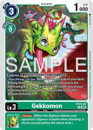 Image of Gekkomon (ST23-06) - Starter Deck 23: Beatbreak Foil