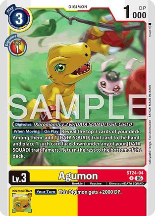 Image of Agumon (ST24-04) - Starter Deck 24: Data Squad Foil