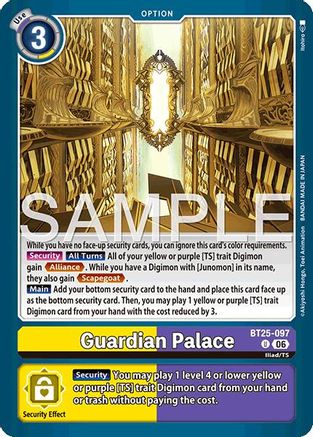 Image of Guardian Palace (BT25-097) - Dual Revolution