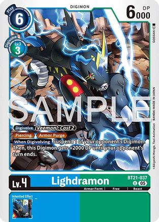 Image of Lighdramon (Reprint) (BT21-037) - Advanced Booster Digimon Generation Foil