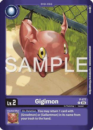 Image of Gigimon (P-177) - Limited Card Pack -Another Knight- Foil
