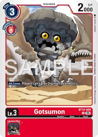 Image of Gotsumon (Reprint) (BT14-009) - Advanced Booster Digimon Generation Foil