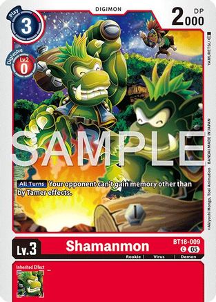Image of Shamanmon (Reprint) (BT18-009) - Advanced Booster Digimon Generation Foil