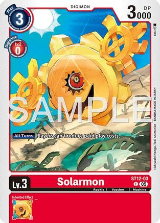 Image of Solarmon (Reprint) (ST12-03) - Advanced Booster Digimon Generation Foil