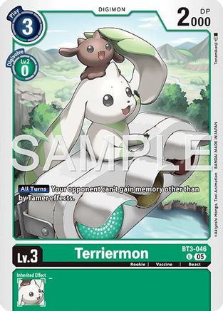 Image of Terriermon (Reprint) (BT3-046) - Advanced Booster Digimon Generation Foil