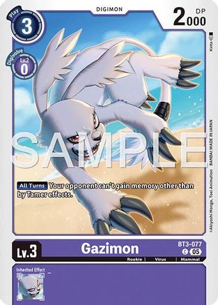Image of Gazimon (Reprint) (BT3-077) - Advanced Booster Digimon Generation Foil