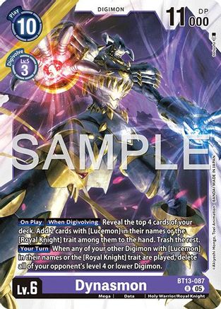 Image of Dynasmon - BT13-087 (Reprint) (BT13-087) - Advanced Booster Digimon Generation Foil