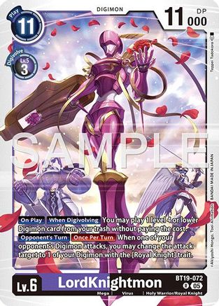 Image of LordKnightmon - BT19-072 (Reprint) (BT19-072) - Advanced Booster Digimon Generation Foil