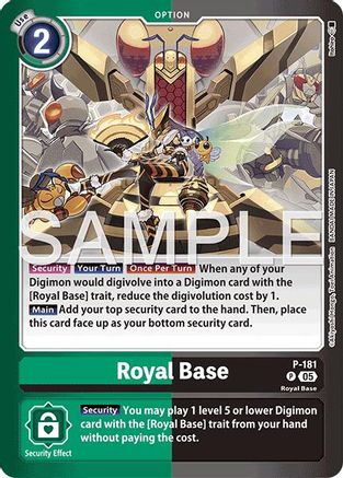 Image of Royal Base (P-181) - Limited Card Pack -Another Knight- Foil