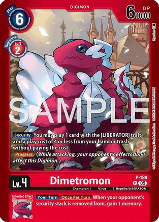 Image of Dimetromon - P-189 (P-189) - Limited Card Pack -Another Knight- Foil