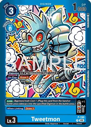 Image of Tweetmon (P-190) - Limited Card Pack -Another Knight- Foil