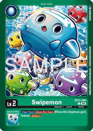 Image of Swipemon (BT21-005) - Limited Card Pack -Another Knight- Foil