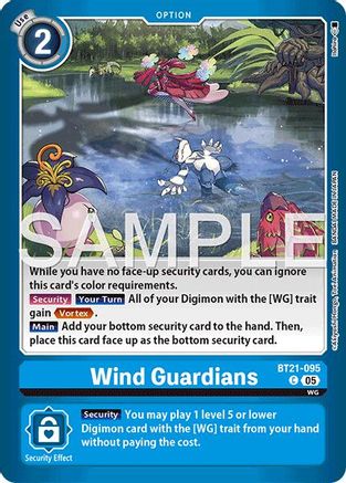 Image of Wind Guardians (BT21-095) - Limited Card Pack -Another Knight- Foil