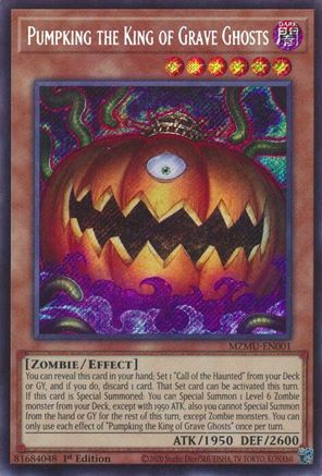 Image of Pumpking the King of Grave Ghosts (MZMU-EN001) - Maze of Muertos 1st Edition
