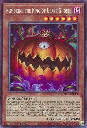 Image of Pumpking the King of Grave Ghosts (Collector's Rare) (MZMU-EN001) - Maze of Muertos 1st Edition