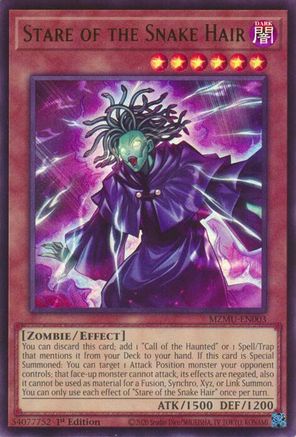 Image of Stare of the Snake Hair (MZMU-EN003) - Maze of Muertos 1st Edition