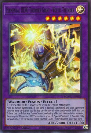 Image of Elemental HERO Thunder Giant - Voltic Thunder (MZMU-EN029) - Maze of Muertos 1st Edition