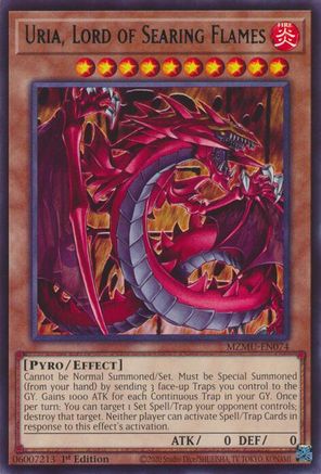 Image of Uria, Lord of Searing Flames (MZMU-EN074) - Maze of Muertos 1st Edition