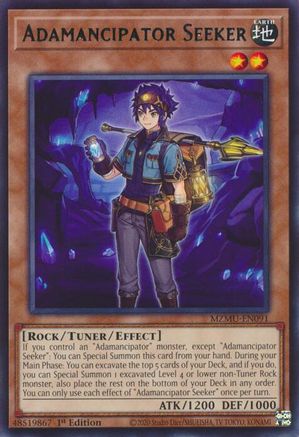 Image of Adamancipator Seeker (MZMU-EN091) - Maze of Muertos 1st Edition