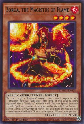 Image of Zoroa, the Magistus of Flame (MZMU-EN094) - Maze of Muertos 1st Edition
