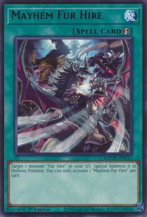 Image of Mayhem Fur Hire (MZMU-EN115) - Maze of Muertos 1st Edition