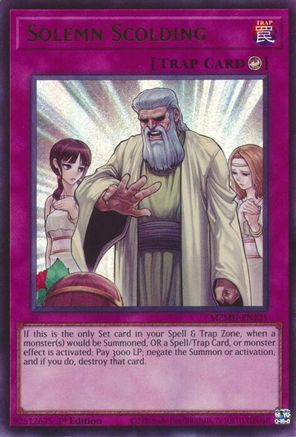 Image of Solemn Scolding (MZMU-EN121) - Maze of Muertos 1st Edition