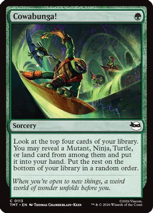 Image of Cowabunga! (TMT-113) - Teenage Mutant Ninja Turtles Foil