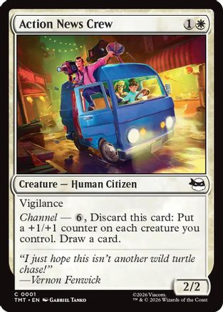Image of Action News Crew (TMT-001) - Teenage Mutant Ninja Turtles Foil