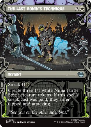 Image of The Last Ronin's Technique (Showcase) (TMT-223) - Teenage Mutant Ninja Turtles Foil