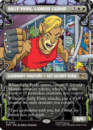 Image of Sally Pride, Lioness Leader (Showcase) (TMT-225) - Teenage Mutant Ninja Turtles
